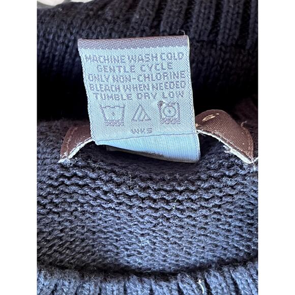 Dockers Knit Crewneck Argyle Sweater Pullover Sweater Black Gray Mens XL Cotton - Picture 6 of 7